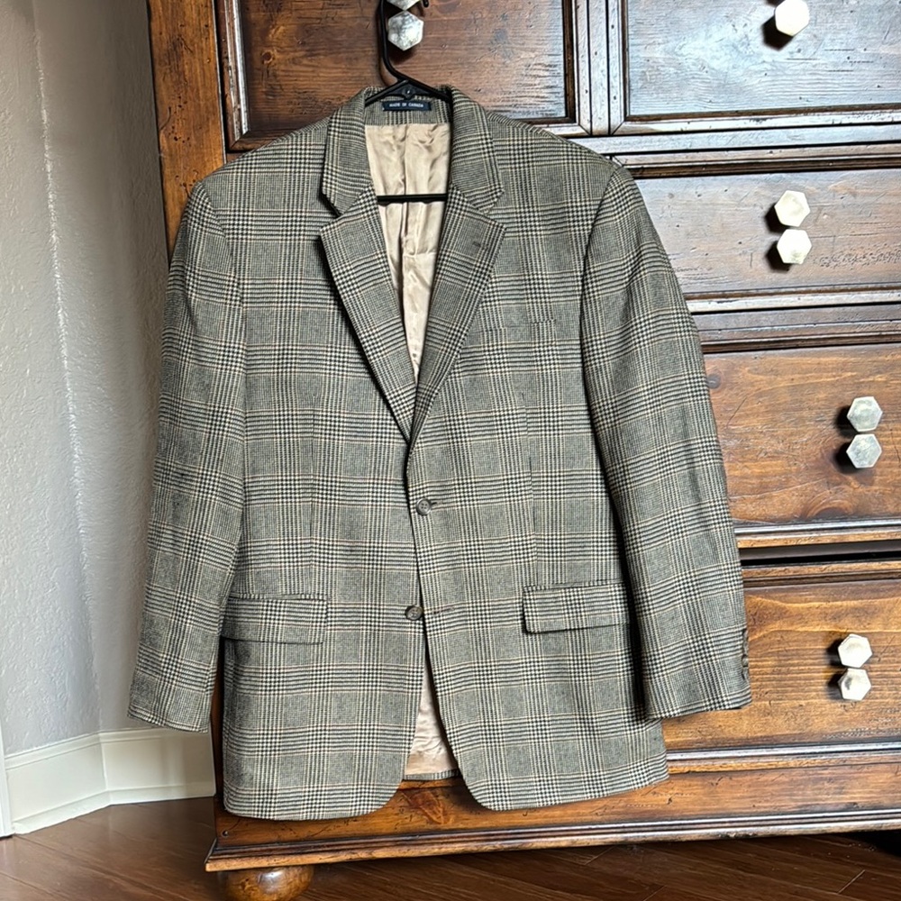 Classic Plaid Men's Blazer